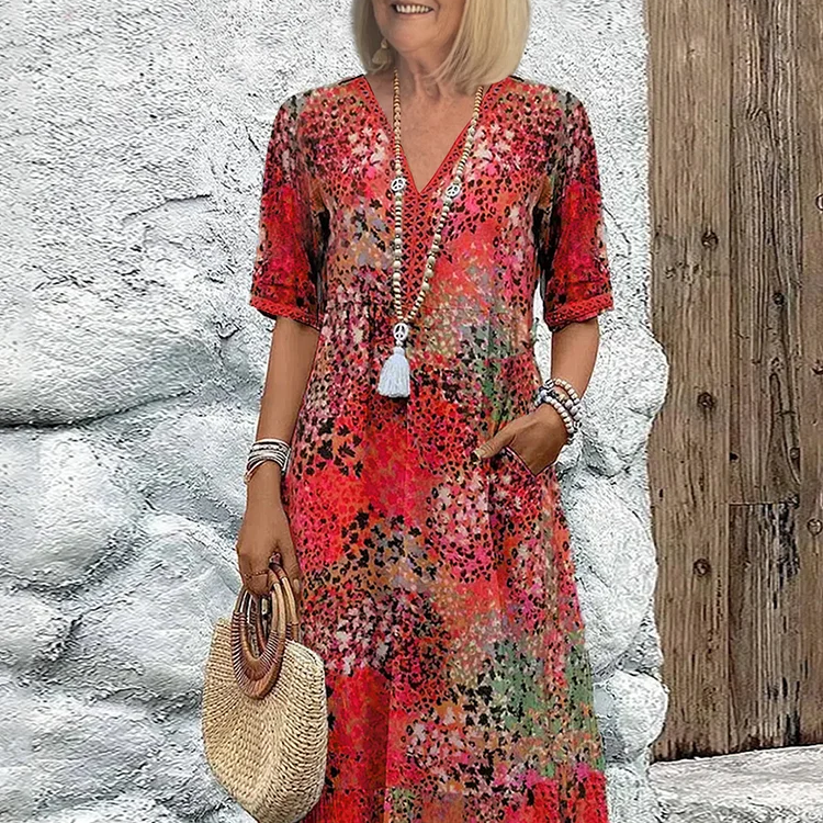 Lía - Elegant Midi Dress