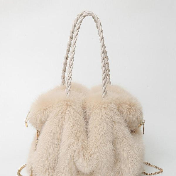 Charlotte - Versatile Plush Velvet Shoulder Tote Bag