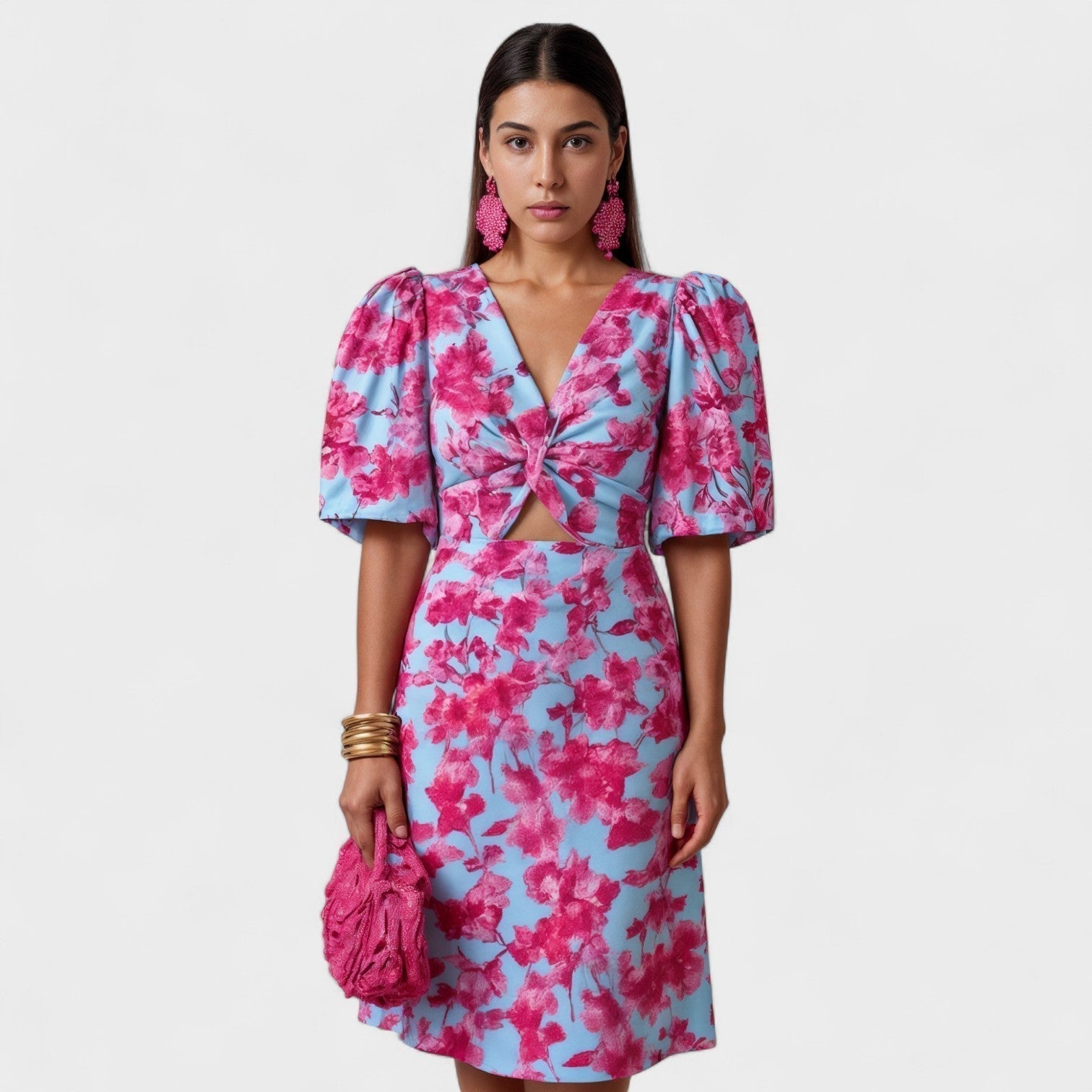 Lía - Elegant Tropical Dress