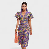 Lía - Elegant Tropical Dress