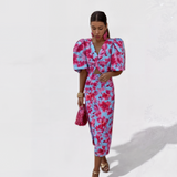 Lía - Elegant Tropical Dress