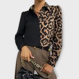 Valentina - Elegant Animal Print Blouse