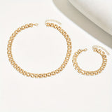 SPRING & SUMMER NECKLACE SET – POLISHED METAL FINISH