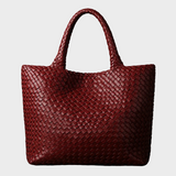 Lana Handwoven Vegan Leather Tote