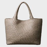 Lana Handwoven Vegan Leather Tote