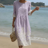 Lucía - Embroidered Floral Dress