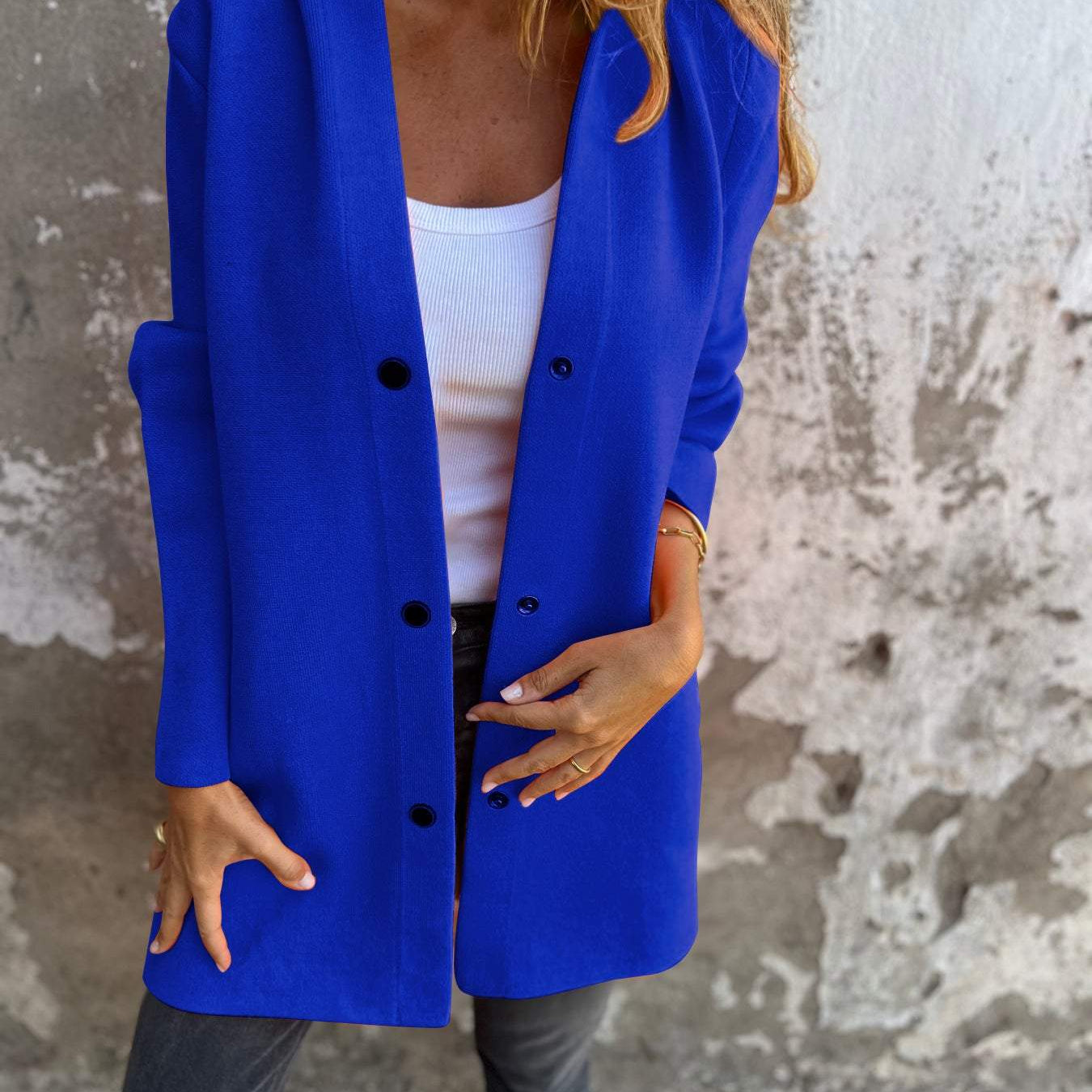 VIONNE | HOODIE JACKET WITH BUTTONS